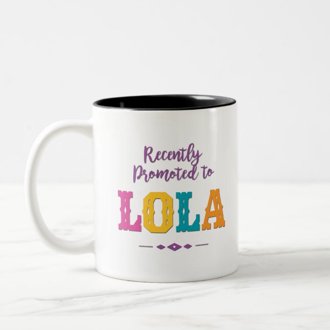 Caneca De Café Em Dois Tons Promovido recentemente a Lola (Esquerda)