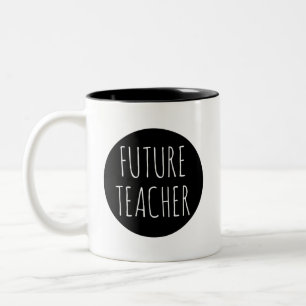 Caneca De Café Em Dois Tons Proposta de Profissão de Professor Futuro // Prof