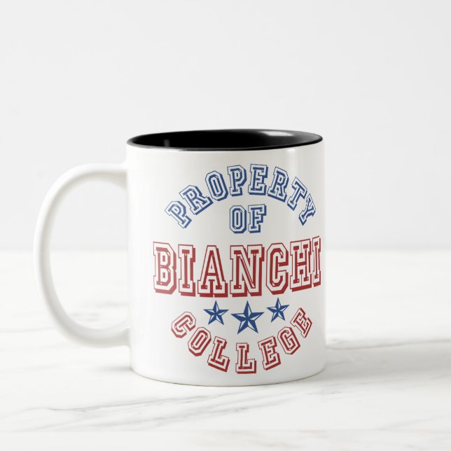 Caneca De Café Em Dois Tons Propriedade da faculdade Bianchi (Esquerda)