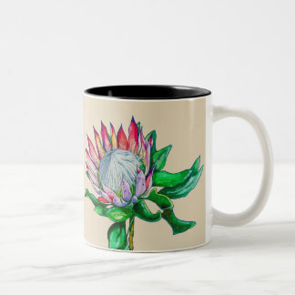 Caneca De Café Em Dois Tons protea de rei