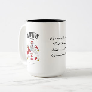 Caneca De Café Em Dois Tons Proteção da família McMahon, tradução e signi