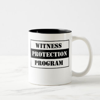 Caneca De Café Em Dois Tons Proteção da testemunha