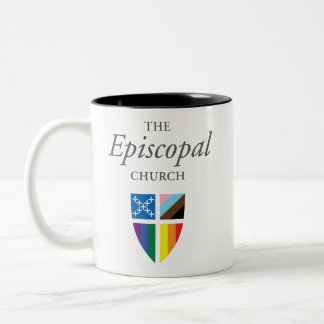 Caneca De Café Em Dois Tons Proteger Mug de Sinalizador do Orgulho Episcopal d
