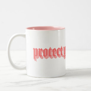 Caneca De Café Em Dois Tons Proteja sua energia 2