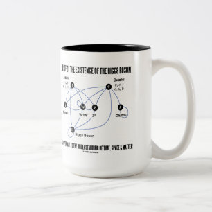 Caneca De Café Em Dois Tons Prova da existência do Boson de Higgs