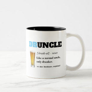 Caneca De Café Em Dois Tons Provérbio engraçado - tio engraçado de Druncle