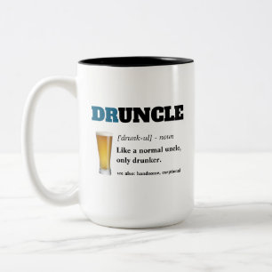 Caneca De Café Em Dois Tons Provérbio engraçado - tio engraçado de Druncle