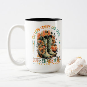 Caneca De Café Em Dois Tons Provérbios 16:9