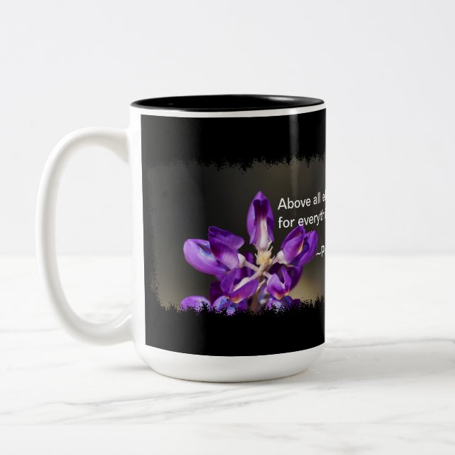 Caneca De Café Em Dois Tons Provérbios 4:23 (Esquerda)