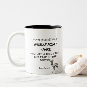 Caneca De Café Em Dois Tons Provérbios 6 : 5