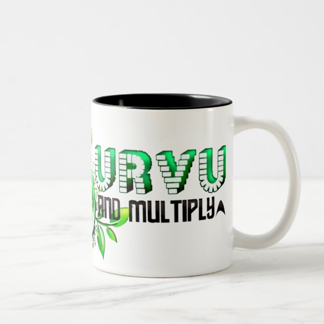 Caneca De Café Em Dois Tons Pru Urvu (Direita)