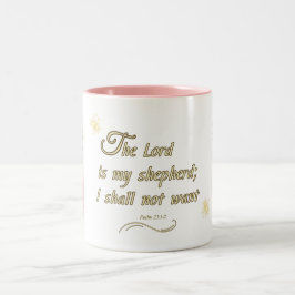 Caneca De Café Em Dois Tons Psalm 23:1 