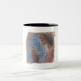 Caneca De Café Em Dois Tons PSALM 46:10 - Coffee Mug