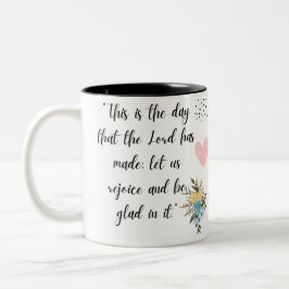 CANECA DE CAFÉ EM DOIS TONS PSALMS 118:24