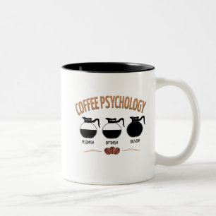 Caneca De Café Em Dois Tons Psicologia do café