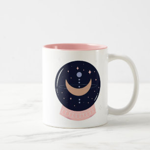 Caneca De Café Em Dois Tons Psíquica de bola de cristal