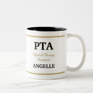 Caneca De Café Em Dois Tons PTA (Assistente de Terapia Física)
