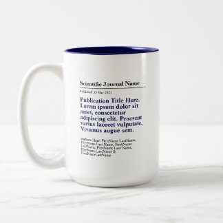 Caneca De Café Em Dois Tons Publicação Personalizada Mug de 15 oz com dois ton