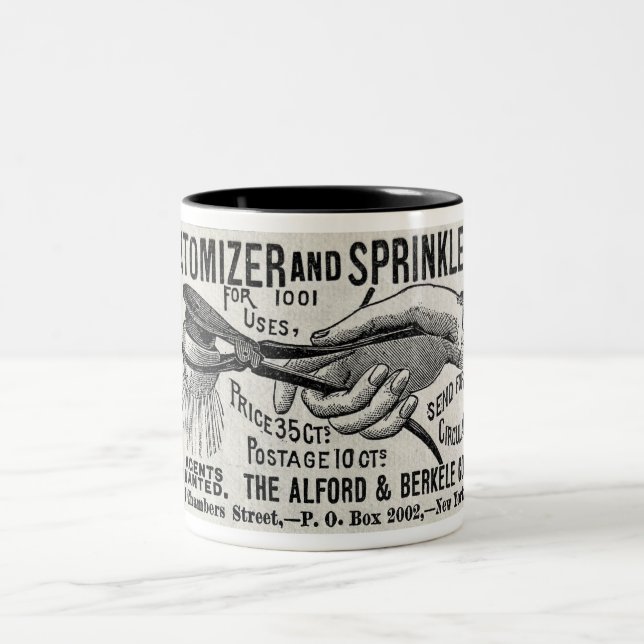 CANECA DE CAFÉ EM DOIS TONS PUBLICIDADE ATOMIZADOR/SPRINKLER 1886 (Centro)