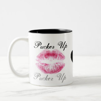 Caneca De Café Em Dois Tons Pucker acima
