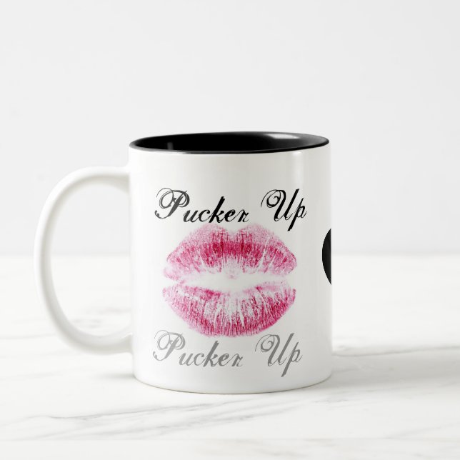 Caneca De Café Em Dois Tons Pucker acima (Esquerda)