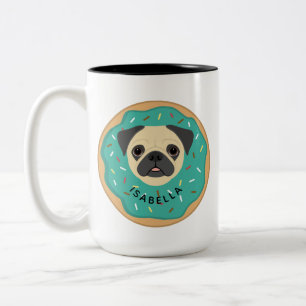 Caneca De Café Em Dois Tons Pug Mugs