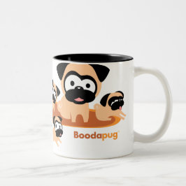 Caneca De Café Em Dois Tons Pugs inteiros de Lotta (alaranjados)