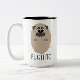 Caneca De Café Em Dois Tons Pugtato!