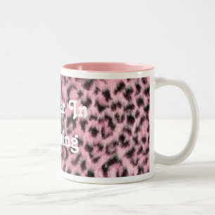 Caneca De Café Em Dois Tons Puma em treinar a caneca cor-de-rosa do teste
