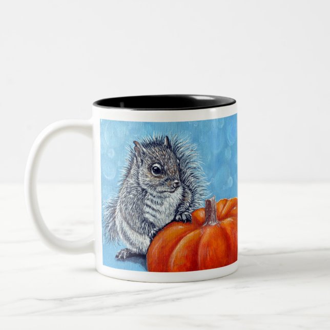Caneca De Café Em Dois Tons Pumpkin de Esquilo (Esquerda)
