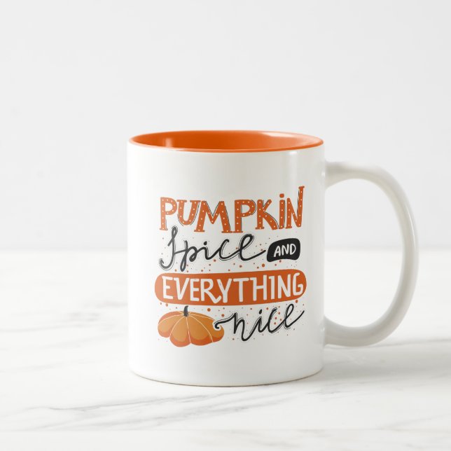 Caneca De Café Em Dois Tons Pumpkin Spice e tudo de bom (Direita)