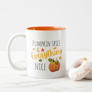 Caneca De Café Em Dois Tons Pumpkin Spice e tudo que é legal caem