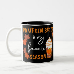 Caneca De Café Em Dois Tons Pumpkin Spice Fall Season Autumn