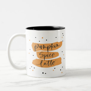 Caneca De Café Em Dois Tons Pumpkin Spice Latch Fall Cup PSL Mug