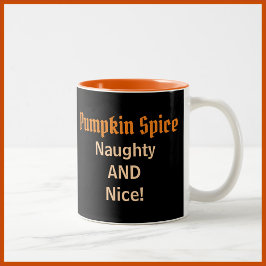 Caneca De Café Em Dois Tons Pumpkin Spice Mug