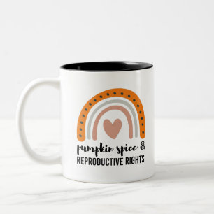 Caneca De Café Em Dois Tons Pumpkin Spice Reproductive Rights Feminist Rights