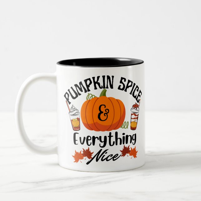 Caneca De Café Em Dois Tons Pumpkin Spice Tudo Legal (Esquerda)