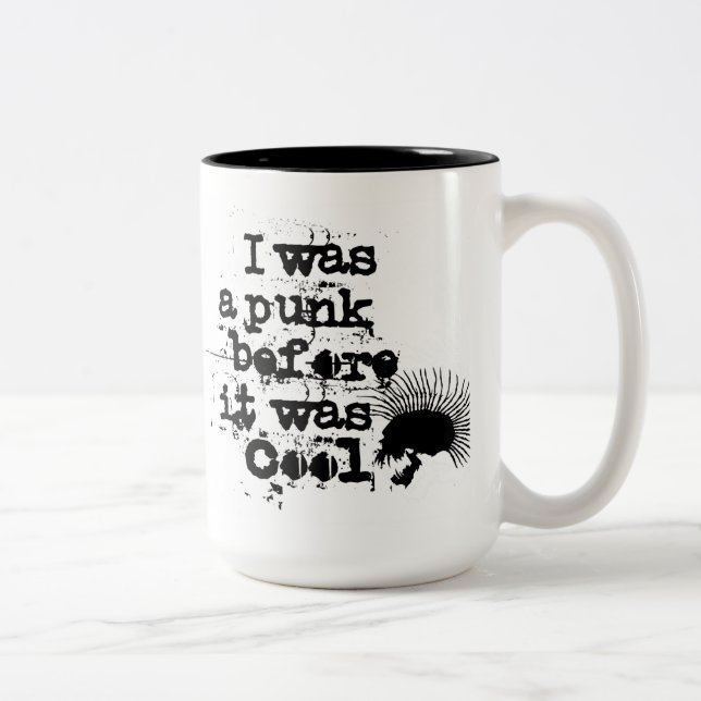 Caneca De Café Em Dois Tons punk mug (Direita)