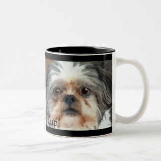 Caneca De Café Em Dois Tons PUP EM UMA COPA Lhasa Apso Toy Dog Gift Mug