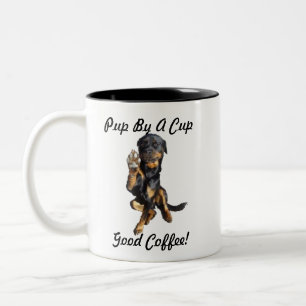 Caneca De Café Em Dois Tons Pup Por Uma Taça