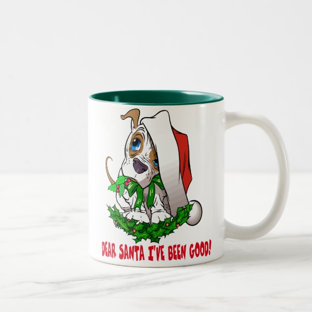 Caneca De Café Em Dois Tons Puppy Mug Natal (Direita)