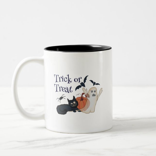 Caneca De Café Em Dois Tons Puramente Spooky (Esquerda)
