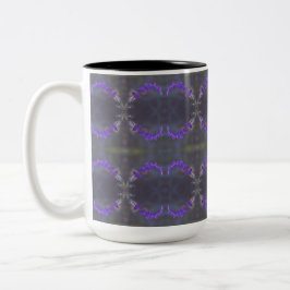 Caneca De Café Em Dois Tons Purple Floral Garden