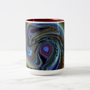 Caneca De Café Em Dois Tons Purple N Dourado Drecher Abstrato Mug
