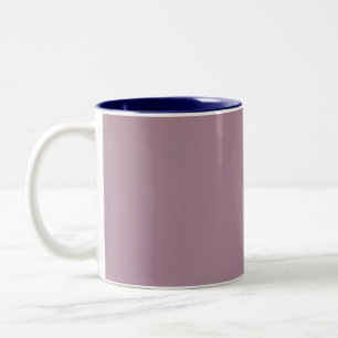 Caneca De Café Em Dois Tons Púrpura clara sólida, púrpura simples