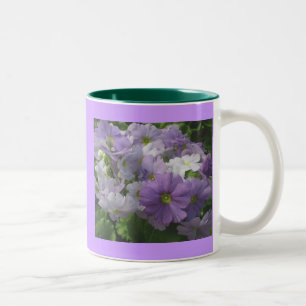 Caneca De Café Em Dois Tons Púrpura Lâmina Branca