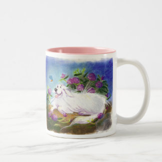 Caneca De Café Em Dois Tons Pyrenees bonitos/caneca