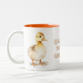 Caneca De Café Em Dois Tons Quackers for my quackers