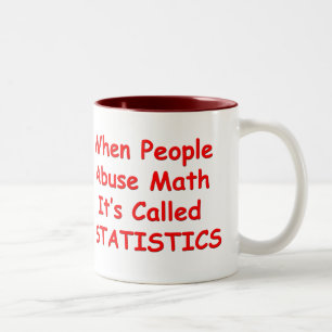 Caneca De Café Em Dois Tons Quando as pessoas abusam a matemática, chamou