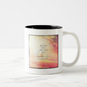 Caneca De Café Em Dois Tons Quando você sonhar